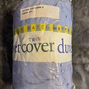 NIP WACCAMAW TWIN DUVET COVER POLO JERSEY